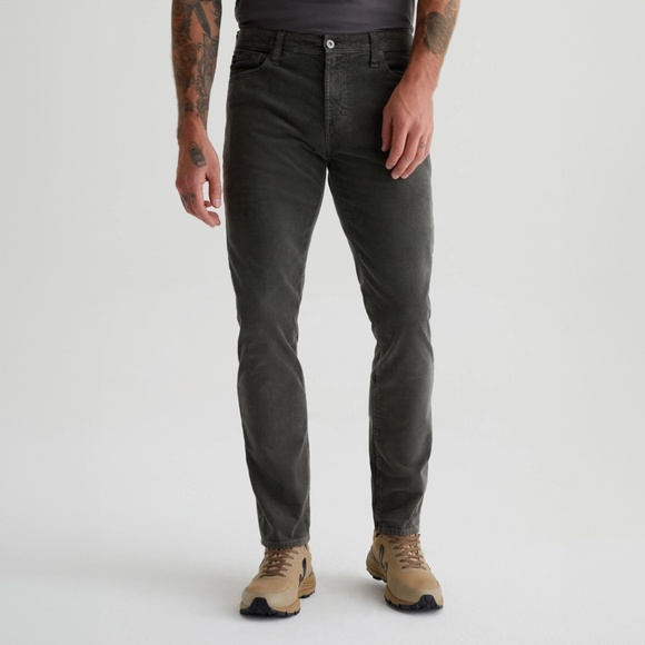 AG Jeans Tellis Corduroy Jeans Modern Slim – Sulfur Anthracite - Picture 1 of 8